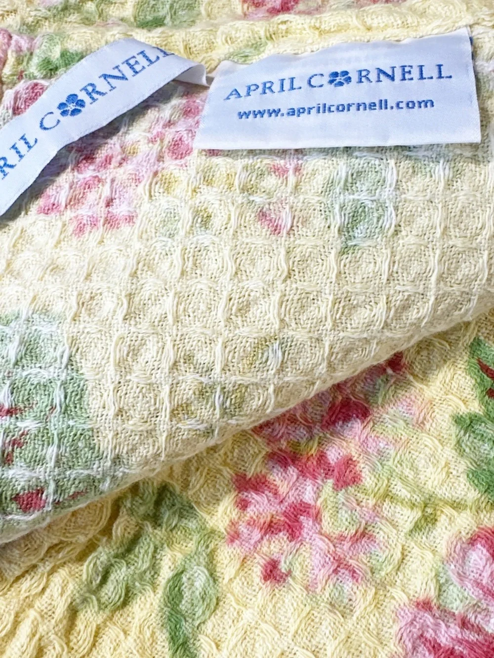 NEW April Cornell EMMALINE FLORAL Kitchen Towel Set/3